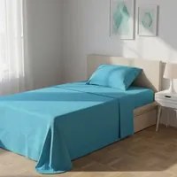 Completo letto 1 piazza e mezza melange azzurro