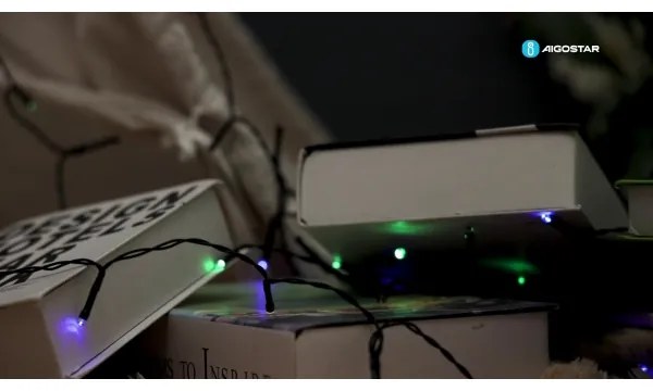 Aigostar - Catena di Natale solare a LED 100xLED/8 funzioni 12m IP65 multicolore