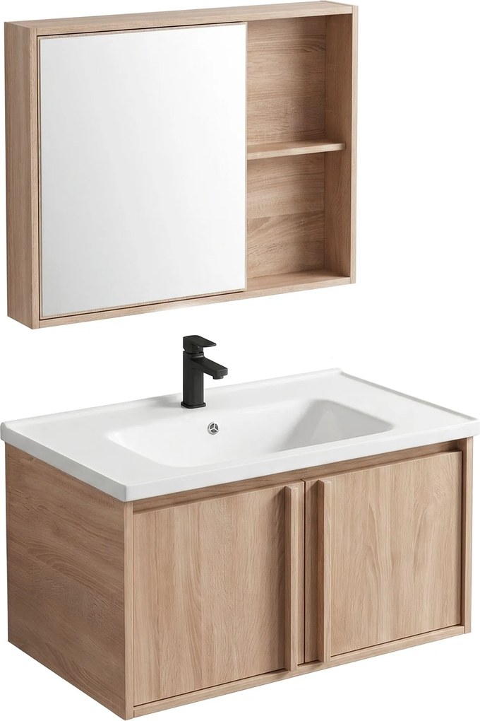 Set di mobili da bagno con lavabo Gama T25023 BXM 80CM
