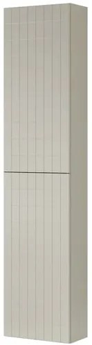 Colonna per mobile bagno Pixel 2 ante P 27 x L 30 x H 160 cm laccato opaco grigio pastello