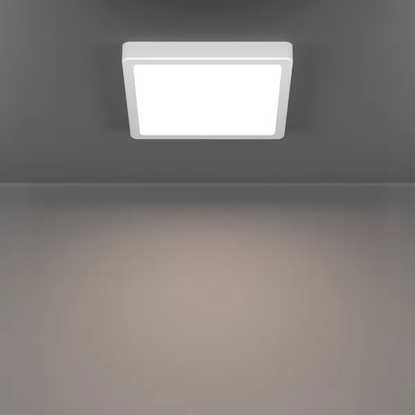 Eglo 901378 -LED RGBW dimmerabile, plafoniera con vetro fumé FUEVA-Z LED/10,5W/230V 22x22cm IP44 bianco