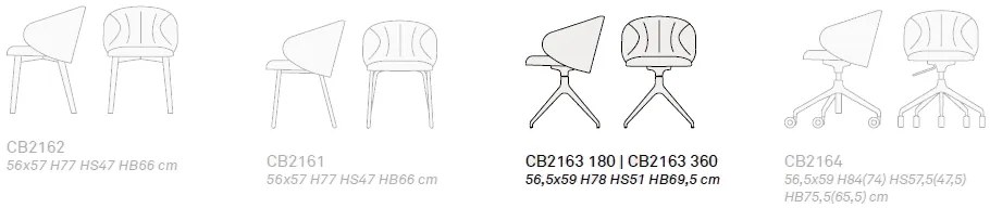 Connubia sedia tuka soft cb2163