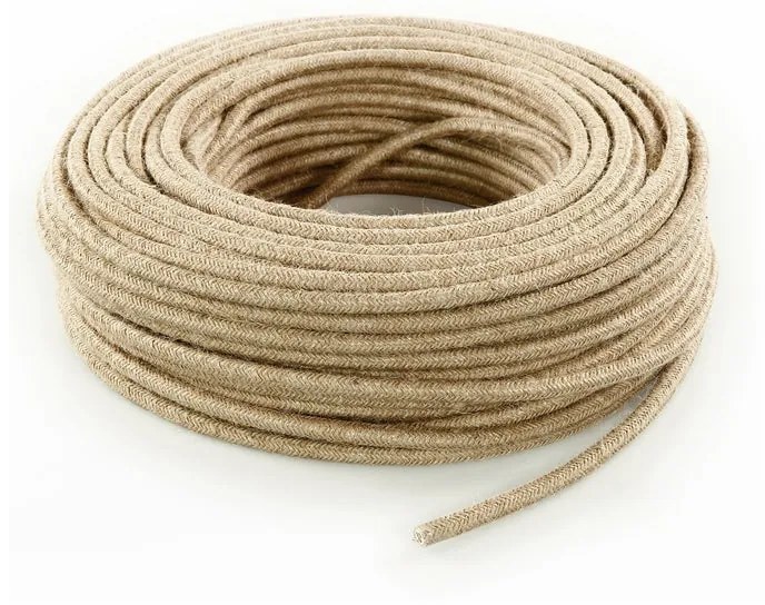 Cavo tessile 2 x 0.75 mm² L 50 m MERLOTTI beige matassa