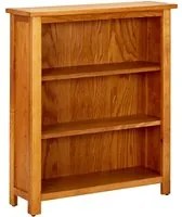 Libreria a 3 Ripiani 70x22,5x82 cm in Massello di Rovere cod mxl 59778