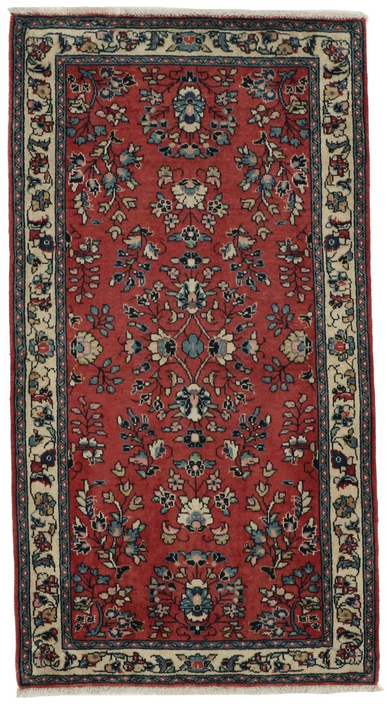 Sarouk Tappeto 130x70 (Iran) Annodato A Mano