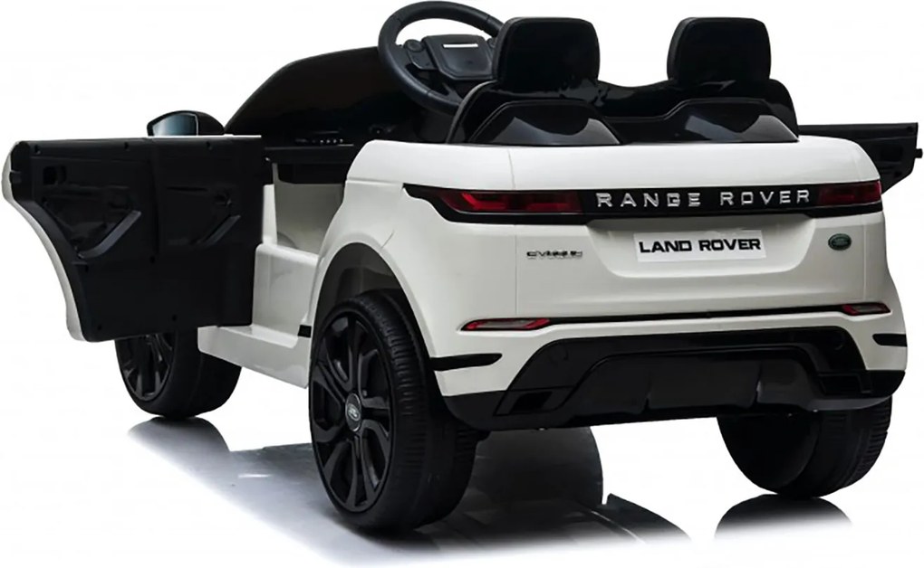 Macchina Elettrica per Bambini Licenza Land Rover Evoque 12V con Telecomando Bianco...
