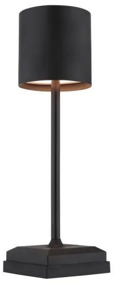 Globo 58487B - Lampada da tavolo LED ricaricabile dimmerabile a sfioramento DIXON 1,5W/5V 2200 mAh nero