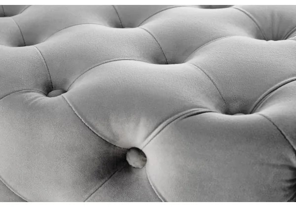 Panca trapuntata ATHENA 40x100 cm grigio/oro