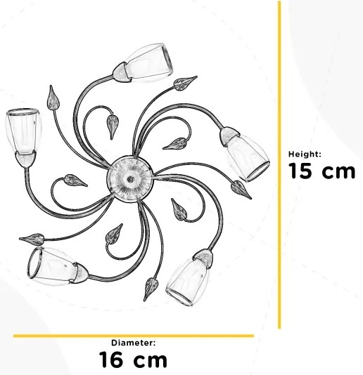 ONLI - Plafoniera LILIANA 5xE14/6W/230V