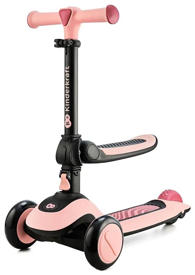KINDERKRAFT - Monopattino per bambini 2in1 HALLEY Rosa