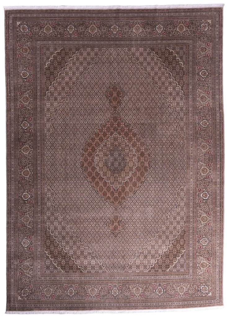 Tabriz Tappeto 250 x 350 Beige (Iran) Annodato A Mano