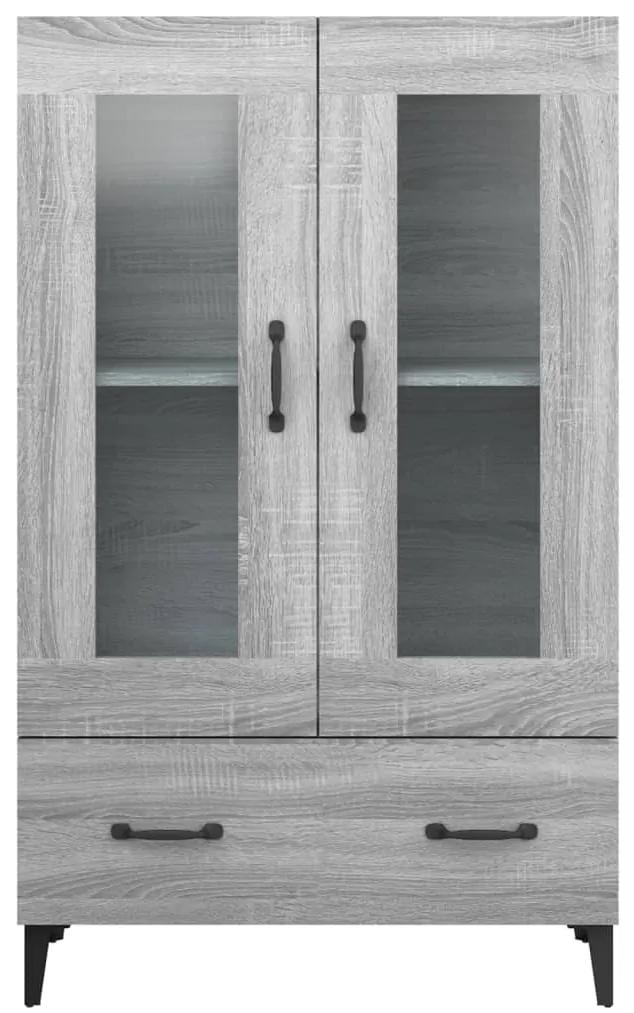 Credenza grigio sonoma 70x31x115 cm in legno multistrato