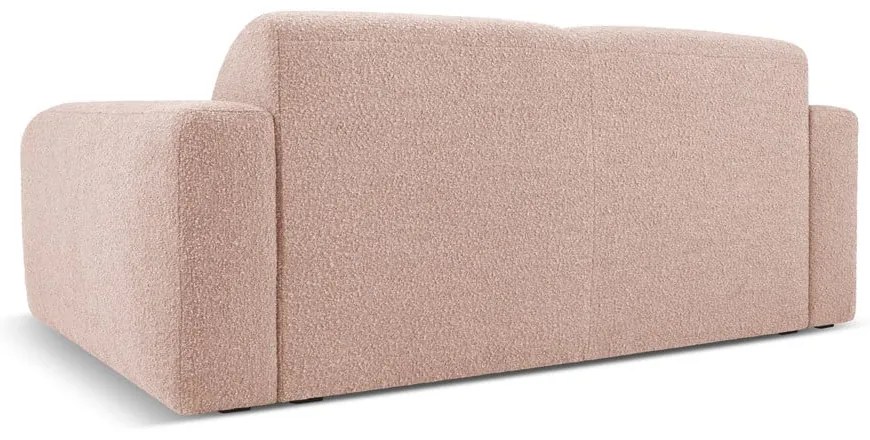 Divano in tessuto bouclé rosa 170 cm Molino - Micadoni Home