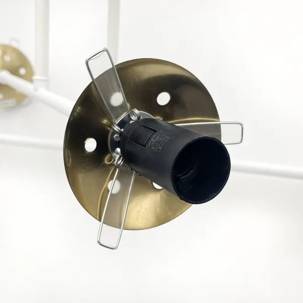 Brilagi - Plafoniera da soffitto MALIVA 4xE14/15W/230V oro/bianco