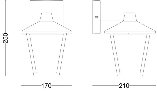 Philips - Applique da esterno KINNO 1xE27/25W/230V IP44