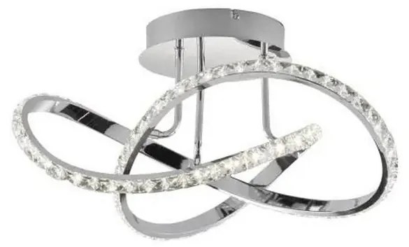 Lampadario da soffitto dimmerabile LED ABRO LED/26W/230V cromo lucido