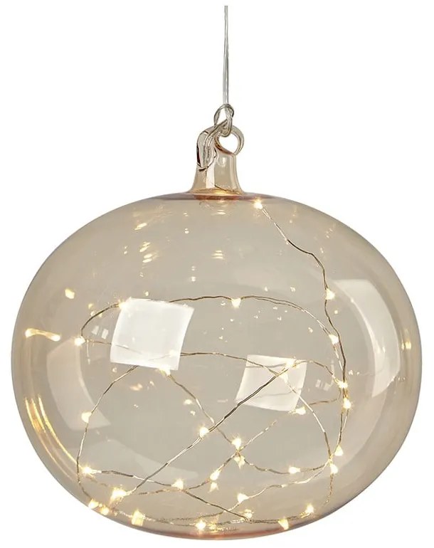 Decorazione luminosa natalizia arancione da appendere ø 18 cm Lina - Markslöjd