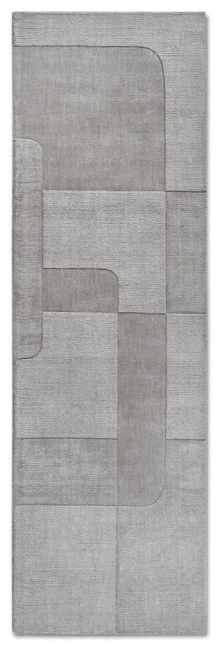 Passatoia grigia in lana tessuta a mano 80x250 cm Charlotte - Villeroy&amp;Boch