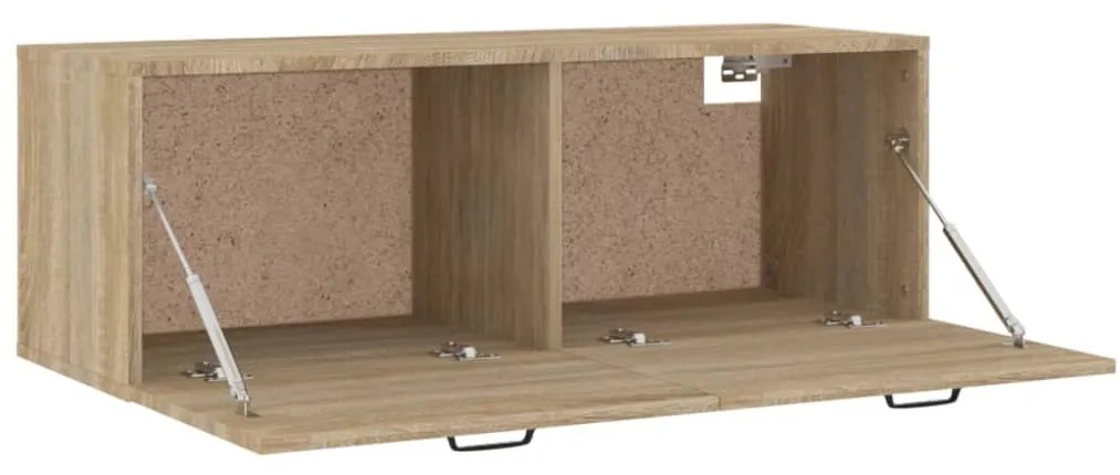 Mobile Pensile Rovere Sonoma 100x36,5x35 cm Legno Multistrato