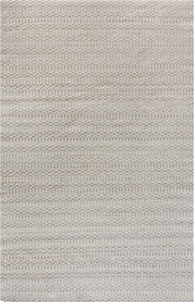 OWEN - tappeto in lana avorio con decoro