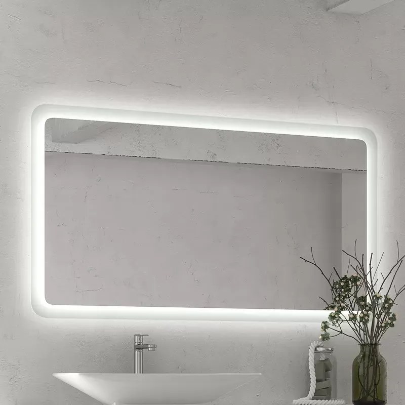 Specchio led 120x80 cm con cornice illuminante modello KA1200 - KAMALU