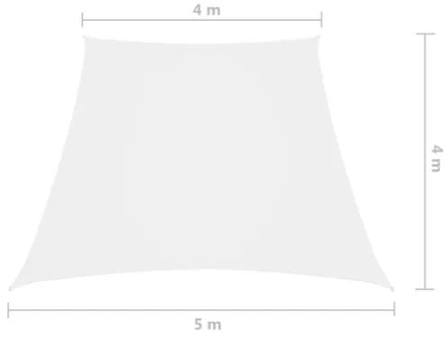 Parasole a Vela in Tela Oxford a Trapezio 4/5x4 m Bianco