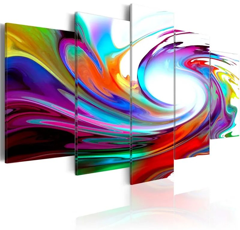 Quadro Vortice Arcobaleno  Colore colorful, Dimensioni e Misure 200x100