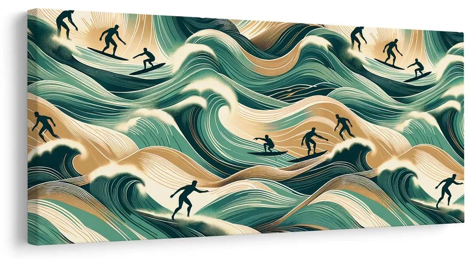 Quadro su tela – Sport sulle onde dell’oceano