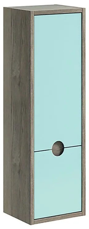 Colonna per mobile bagno Kompas VISOBATH 2 ante P 25 x L 30 x H 96 cm azzurro laccato mdf