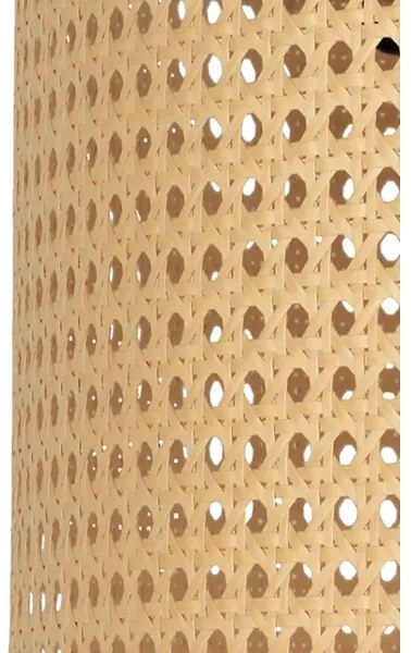 Duolla - Lampada con piedistallo ROLLER 1xE27/15W/230V diametro 45 cm rattan/nero