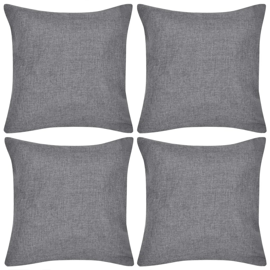 4 Federe İn Lino Antracite 40 X 40 Cm /