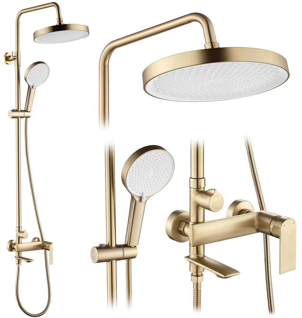 Set doccia REA Veneta Brush Gold