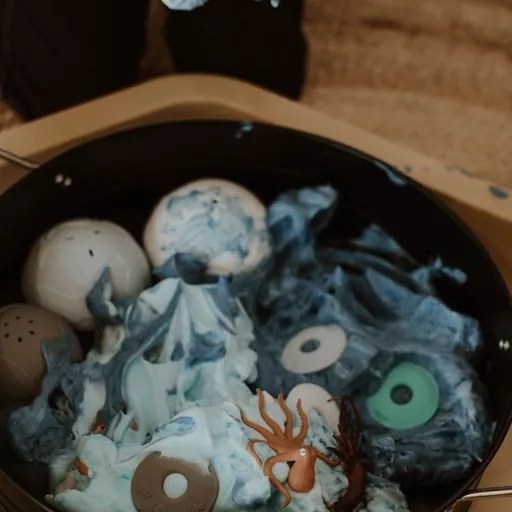 Tazze impilabili in silicone, oceano