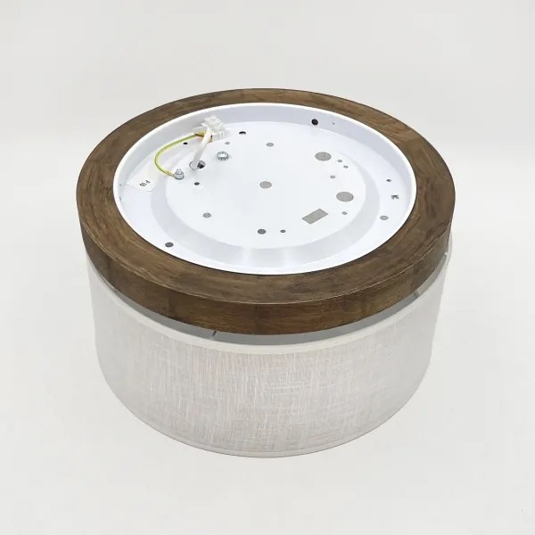 Brilagi - Lampada LED da soffitto BELLADONNA 1xE27/15W/230V Ø30 cm bianco/rovere