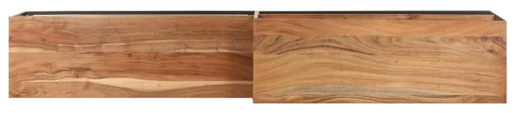 Mobile porta tv 180x30x50 cm in legno massello di acacia