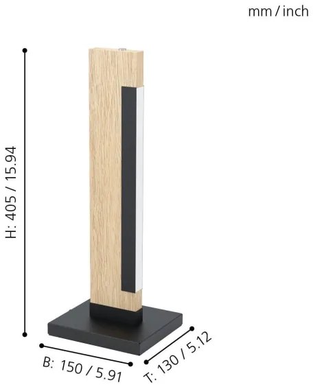 Eglo 99295 - Lampada da tavolo LED dimmerabile CAMACHO LED/6,5W/230V