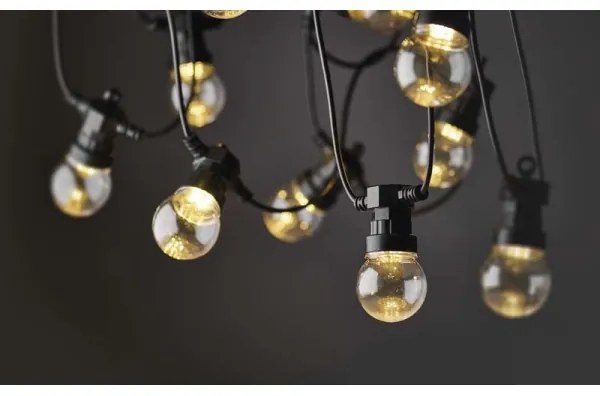 Catena decorativa LED per esterni 50xLED/10m IP44 trasparente