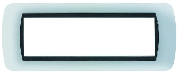 Placca 7 moduli in zama serie Living International  BTICINO cromo lucido