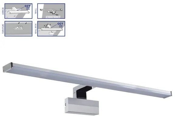 Prezent 70228 - Illuminazione a LED per specchi da bagno TREMOLO PLUS LED/12W/230V IP44