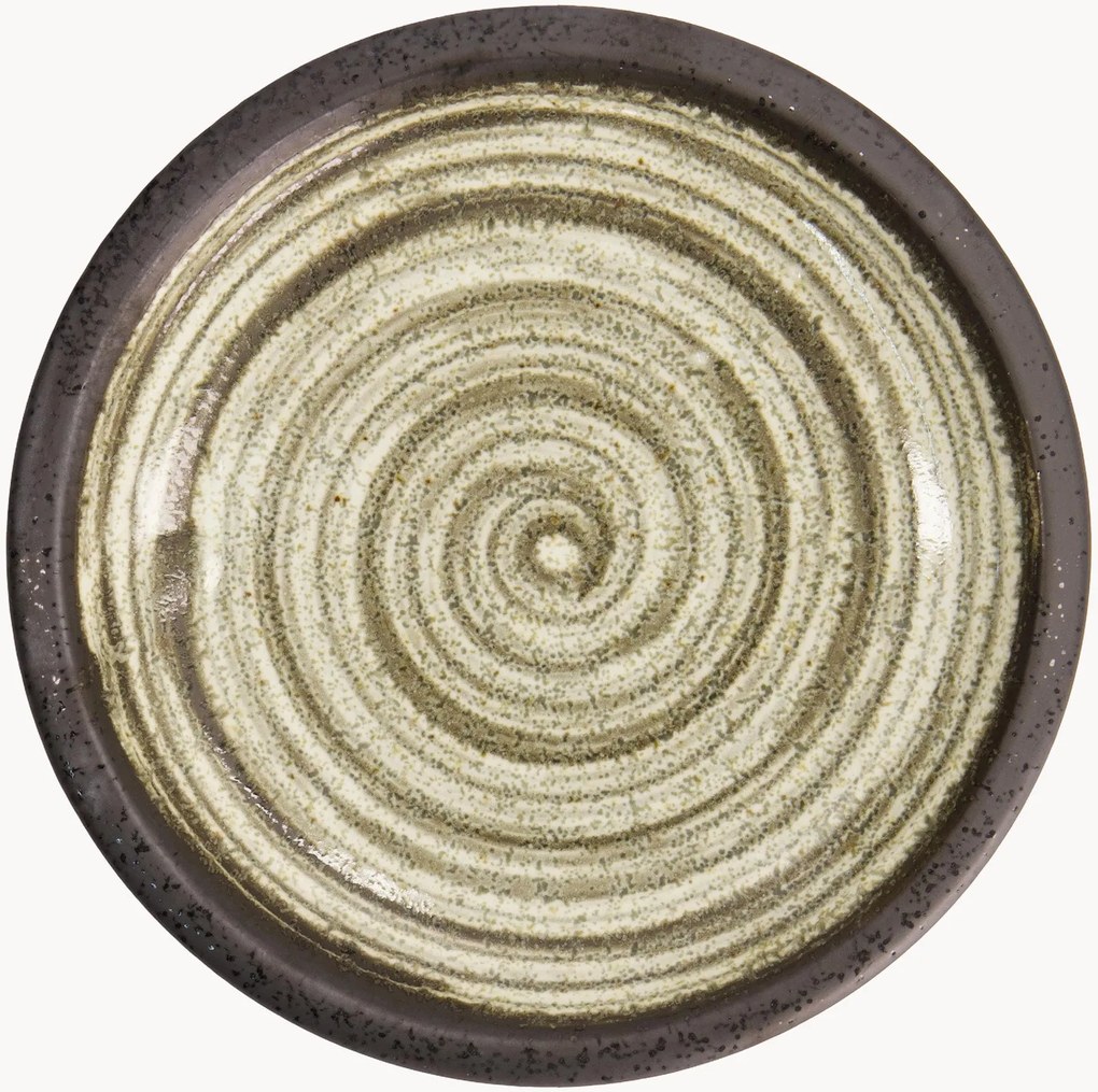 Set di 6 piatti rotondi in gres Asashio