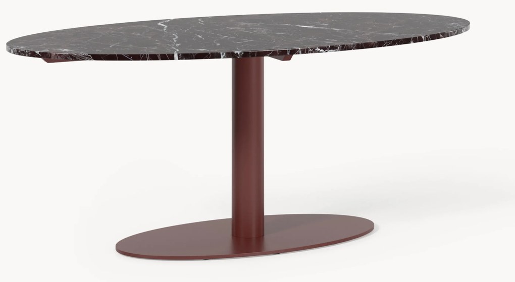 Tavolo ovale in marmo Miley, 180 x 90 cm
