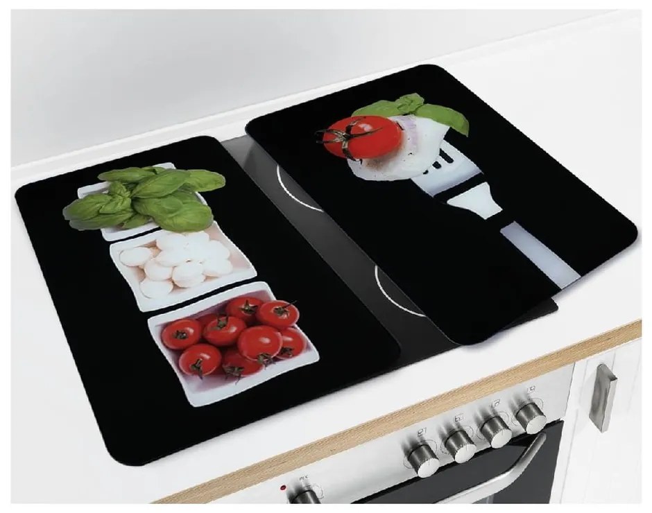 Set di 2 copri stufe in vetro, 52 x 30 cm Caprese - Wenko