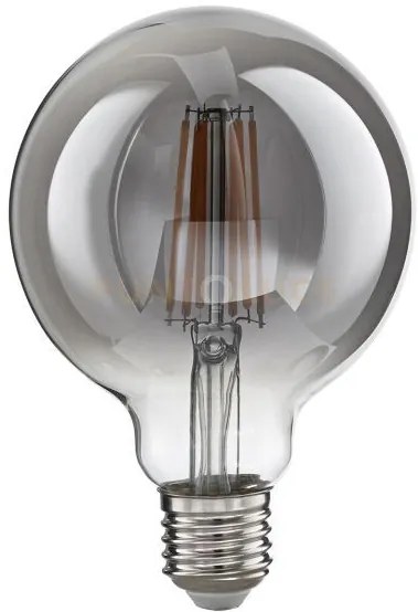 Gla301g- lampadina attacco e27 globo vetro specchiato fume' d.9,5cm...