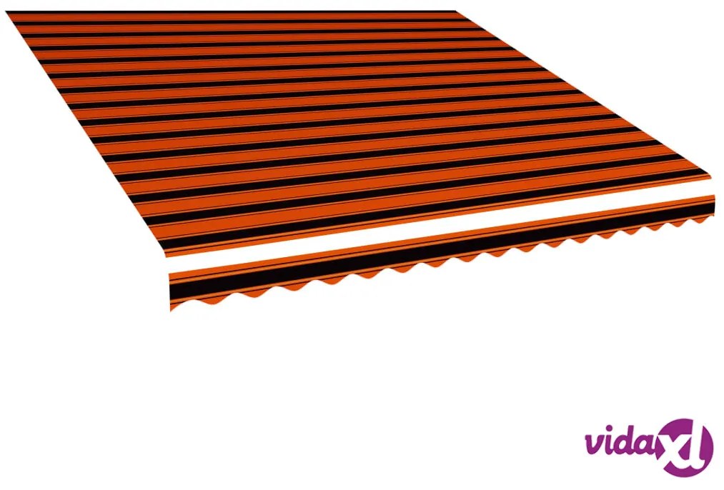 vidaXL Tenda da Sole in Tela Arancione e Marrone 400x300 cm
