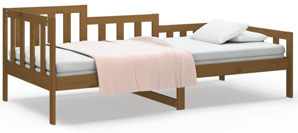 Dormeuse miele 90x190 cm in legno massello di pino