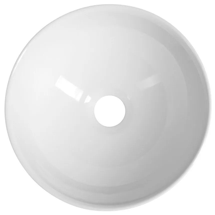 Lavabo rotondo bianco in ceramica ø 28 cm Aster – Sapho
