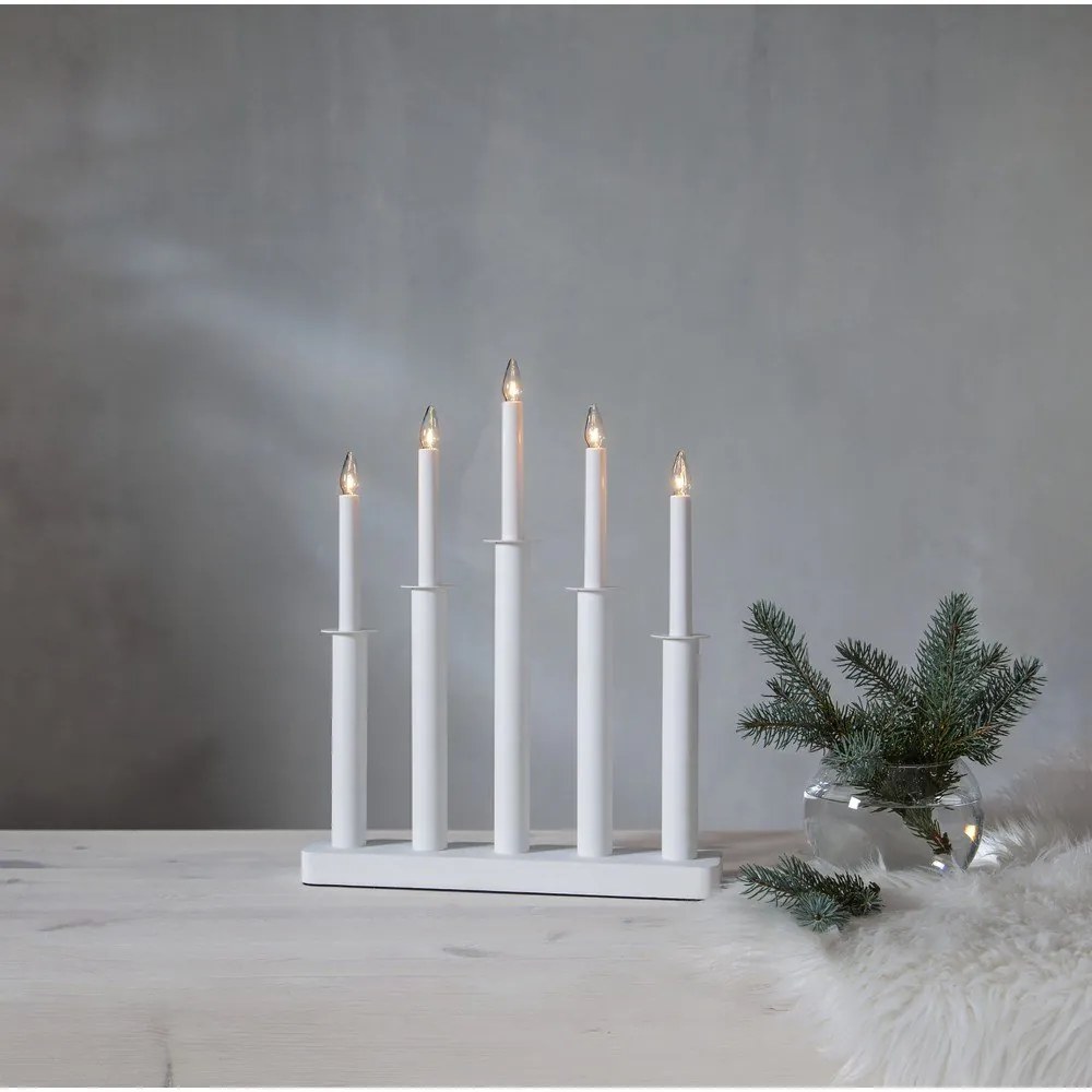 Decorazione luminosa bianca natalizia Plate - Star Trading