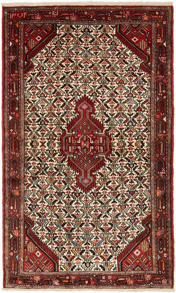 Hamedan Tappeto 210 x 130 (Iran) Annodato A Mano