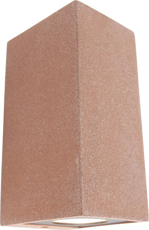 Lampada da parete moderna da esterno terracotta 2 luci IP44 - Pompei