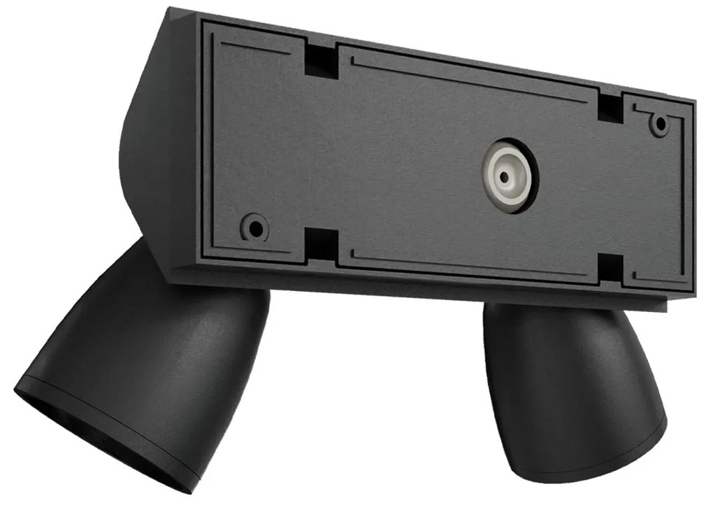 Applique da Esterno IP65 con 2 basi GU10 Serie AXIS - Nera